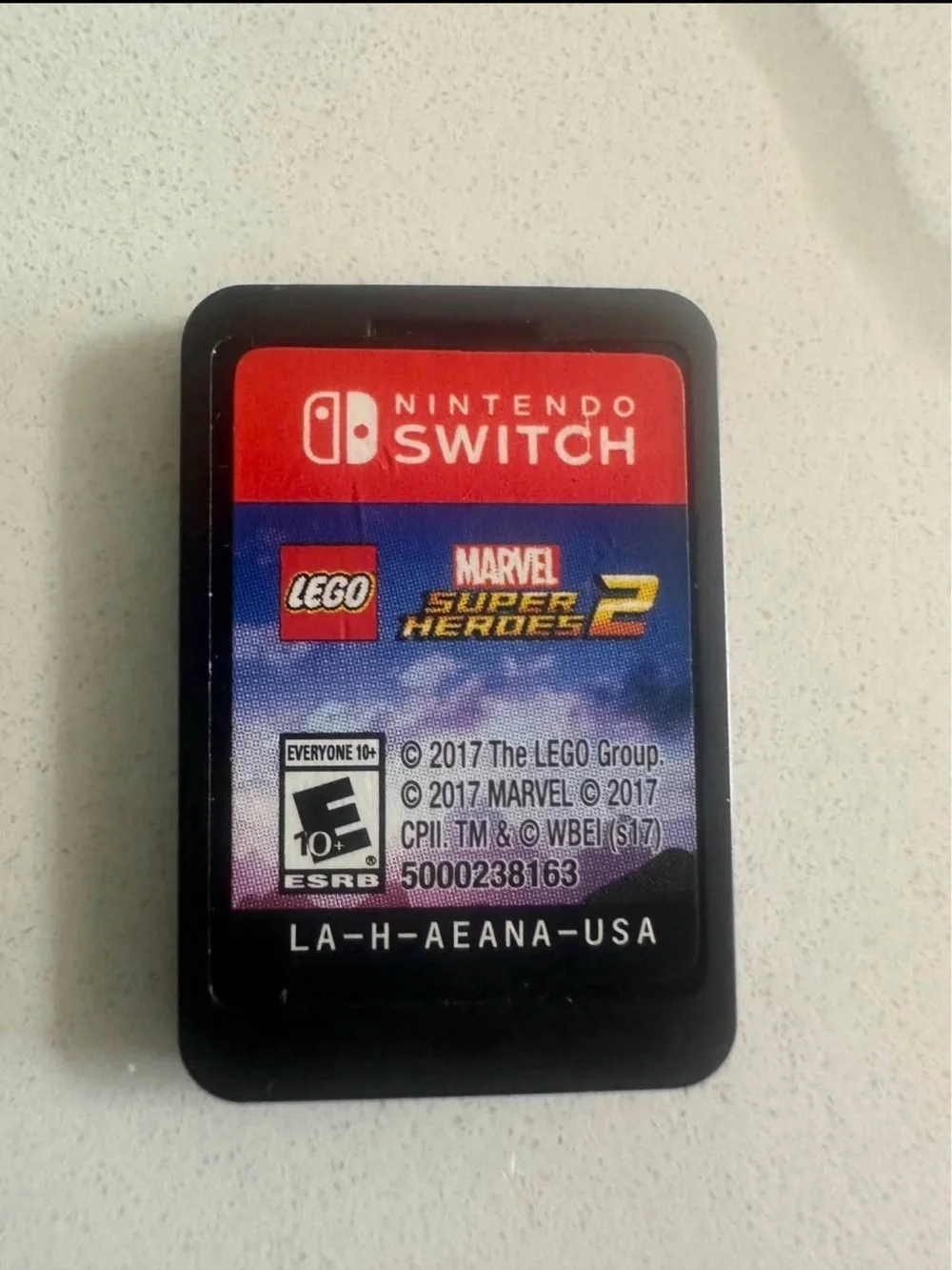 Nintendo Switch LEGO Marvel Super Heroes 2 Game Card - Black/Red/Blue